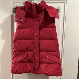 Bright pink women’s Talbots Puffer Vest NWT M